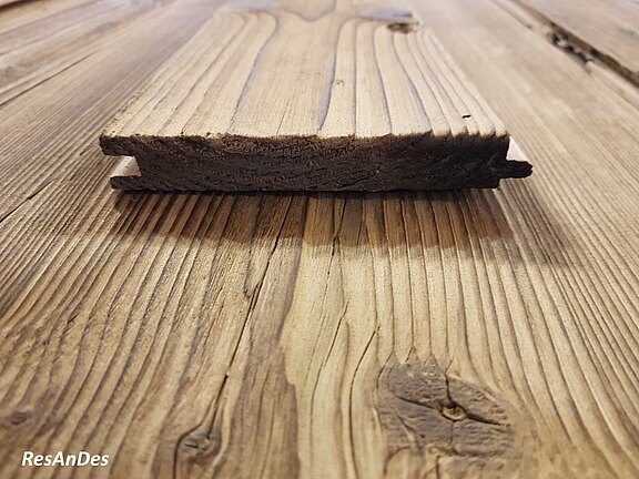 Altholz brett mit Nut Feder