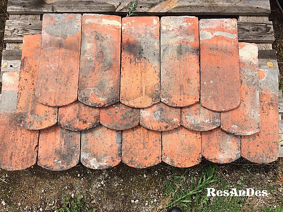 Alter Biberschwanz Dachziegel