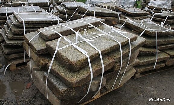 Antike Granitplatten - Versandfertig