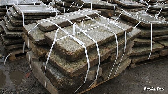 Antike Granitplatten - Versandfertig